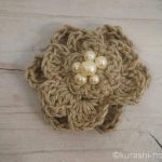 編み花びらのブローチを100均グッズで作ろう