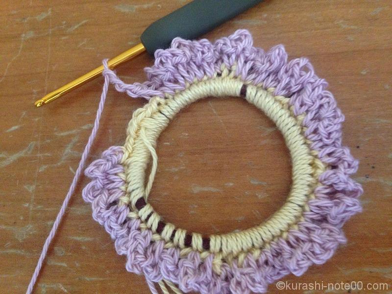 コットン糸でシュシュを編もう くさり編みで簡単しかもかわいい 暮らしの音 Kurashi Note