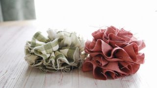 布ブローチは切りっぱなしが可愛い。ザクザク縫ってできる作り方