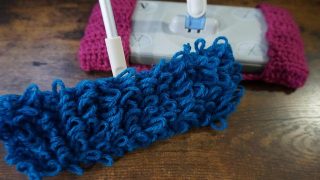 床掃除シートを余り毛糸で編んでみよう【編み方をていねいに解説】