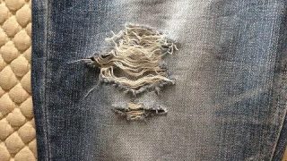 履かないジーンズをリユース!ダメージジーンズを作ってみた。
