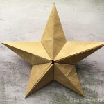 折り紙でつくるバーンスター|立体的なお星さまでオブジェにも