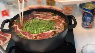 大晦日の晩は鴨鍋！そのまま蕎麦投入で年越し！