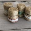 ペットボトルのキャップでミニ容器|麻ひもの簡単な巻き方