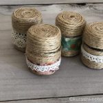 ペットボトルのキャップでミニ容器|麻ひもの簡単な巻き方