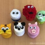 ペットボトルのキャップでミニ容器|フェルトと目玉シールで作るアニマル