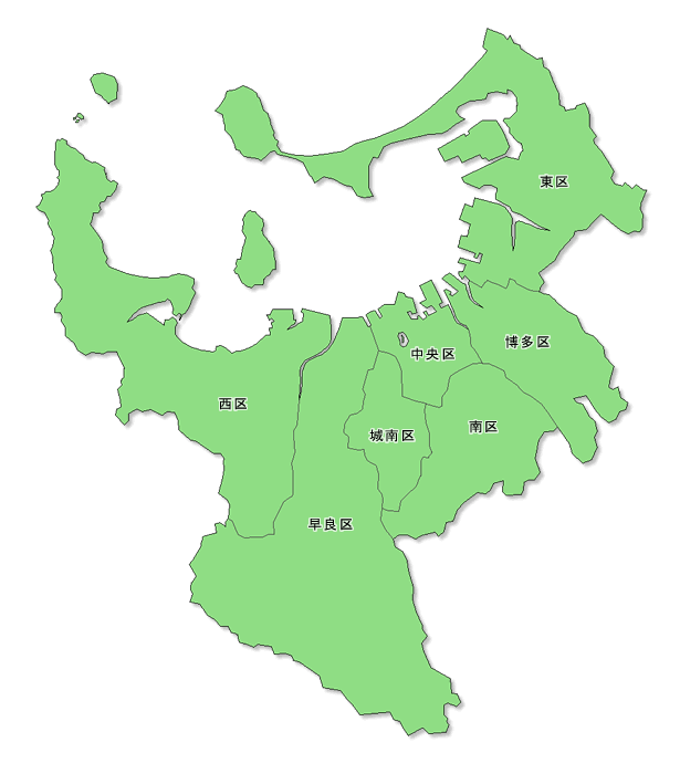 福岡市区地図