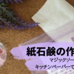 紙石鹸を作って携帯しよう|マジックソープで作ってみた。ダイソーのあの商品では?