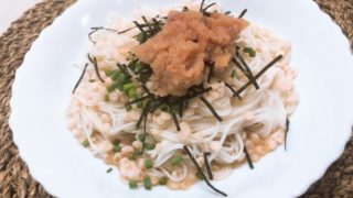 悪魔のそうめん【博多バージョン】天かすと明太子で作る！