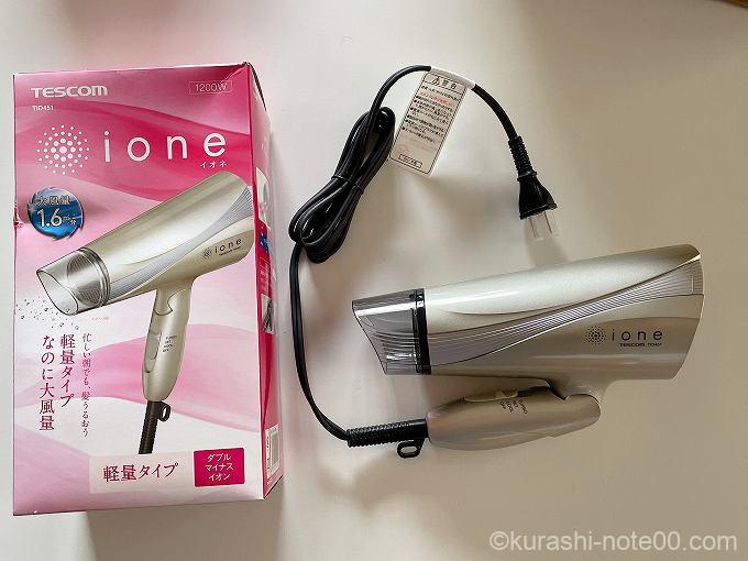 TESCOMヘアドライヤーTID451