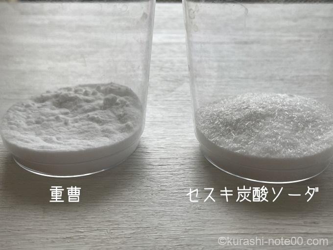 重曹とセスキ炭酸ソーダ