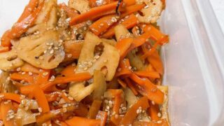 レンコンのきんぴら|照りっ照りにする作り方は調味料の順番が大事!