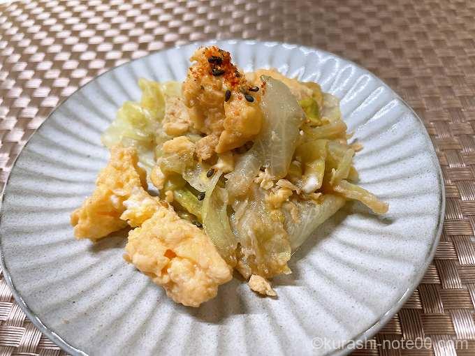 レタスと卵の炒め物