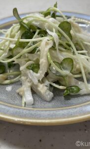 【居酒屋メニュー】大根とホタテ缶のマヨネーズ和え