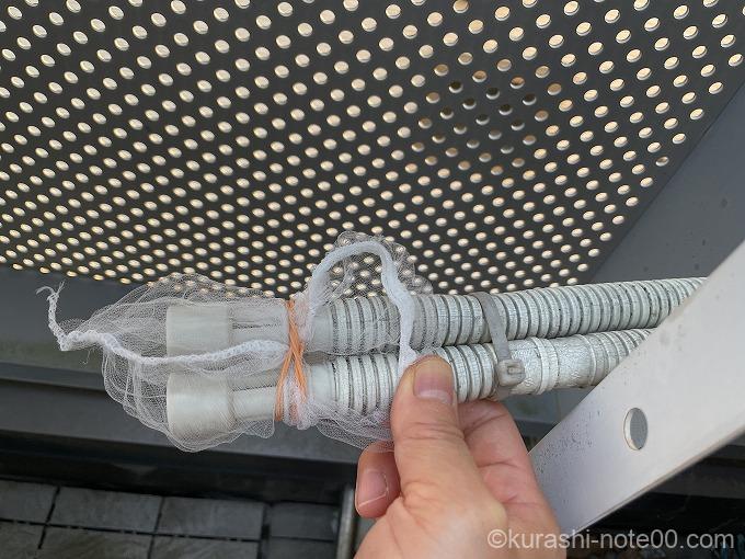 防虫キャップに網