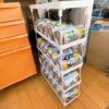 ダイソーの積み重ね整理棚で缶ビール収納ケースを作ってみた