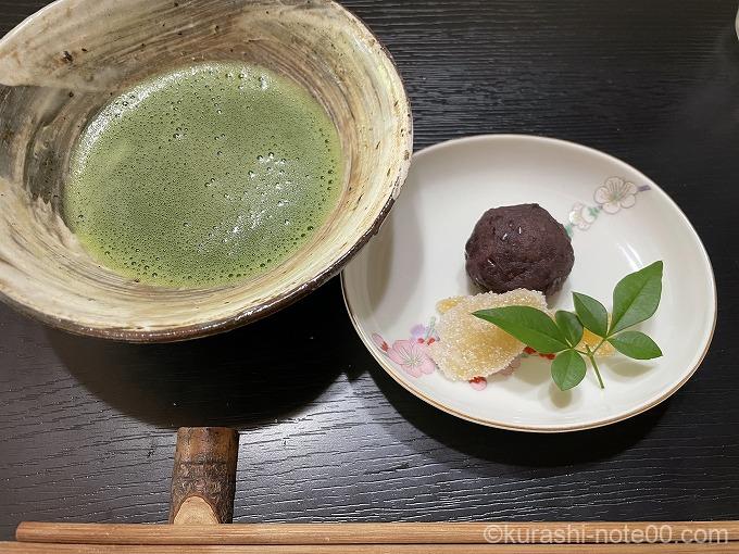 抹茶とデザート