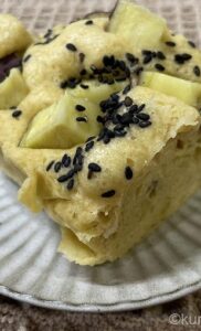 レンジで簡単！さつまいも蒸しケーキ（セイロでもできる）