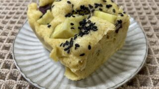 レンジで簡単！さつまいも蒸しケーキ（セイロでもできる）