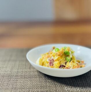 さつまいもと人参皮ごと美肌サラダ|レンチンしてざっくり混ぜるだけ簡単!