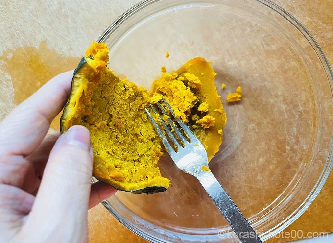 かぼちゃの皮むき