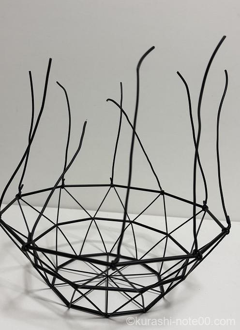 取り付けたワイヤーロープ