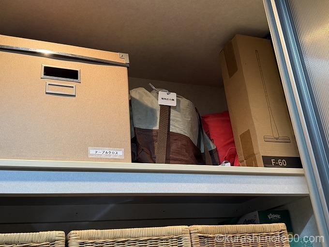 ラベルを貼った家電