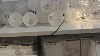 【IKEA】SOLARVET（LEDライトチェーン）まさかの傘１個足りず